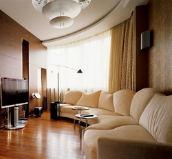 Round living room design photo