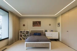 Lighting In The Bedroom With Suspended Ceilings Photo
