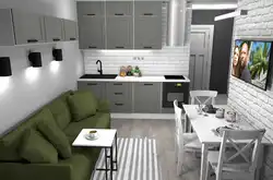 Дизайн кухни квартир студий 25 м