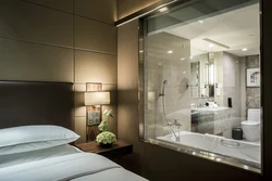 Master bedroom design with bathroom