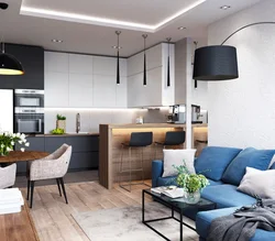 Дизайн квартиры 35 кв с кухней