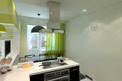 Photo of a 5 sq m kitchen with a balcony