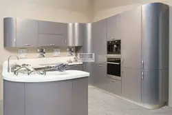 Kitchen gray metallic interior