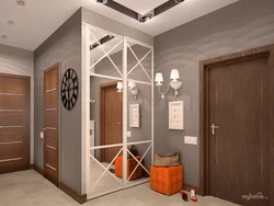 Square hallway design 8 sq.m.