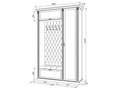 Hallway corner design diagram photo