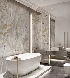 Bathroom Design Marble And Gold