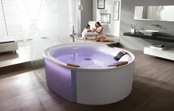 Ванная круглая дизайн фото