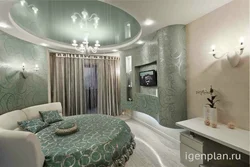 Suspended ceiling design for a small bedroom