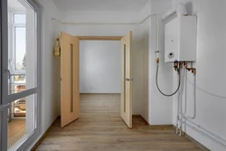 Boiler room in the hallway photo