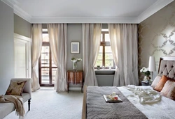 Curtains For Bedroom With Suspended Ceiling Photo