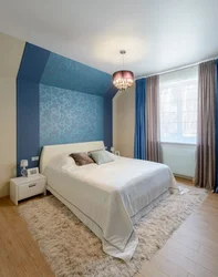Blue ceiling bedroom photo