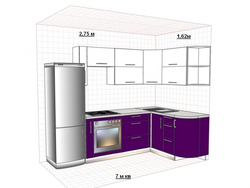 Kitchen design size 2 5 by 5