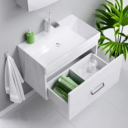 Sinks With Bathroom Cabinet 70 Cm Photo