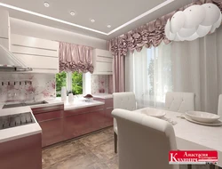 Kitchen design in one tone