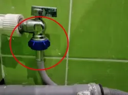 How to connect a washing machine to the water supply in the bathroom photo