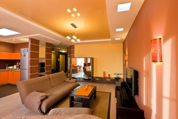 Photo ceilings in studio apartment photo design