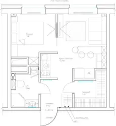Дизайн однокомнатной квартиры с лоджией 40