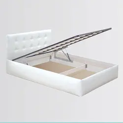 Photo of a bed in the bedroom with a lifting mechanism
