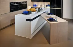 Kitchen design with sliding table