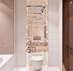 Bath design with mirror mosaic