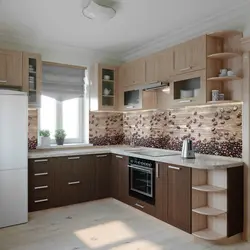 Kitchen design beige with coffee