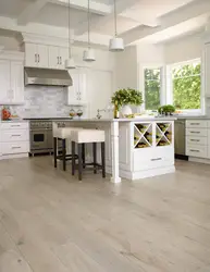 Kitchen interior oak floor