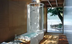 Ванна душевая кабина 2 в 1 фото