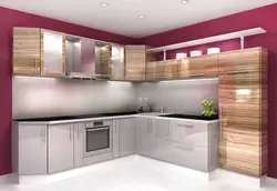 Дизайн кухни с боку