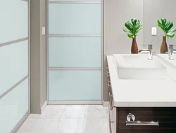 Bathroom design glass doors