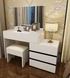 Bedroom table design with chest of drawers