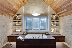 Дизайн Деревянного Потолка В Ванной