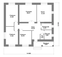 Планировки одноэтажных домов с тремя спальнями и гаражом фото