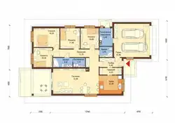 Layouts Of One-Story Houses With Three Bedrooms And A Garage Photo