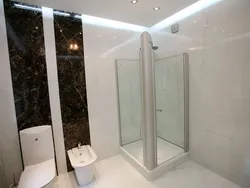 Mərmər duşlu vanna otağı dizaynı