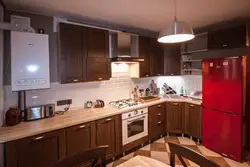 Кухня 9 м с котлом дизайн