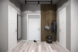 Дизайн прихожей в квартире с белыми дверями фото