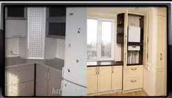 Kitchen Design With A Floor-Standing Boiler In The Corner