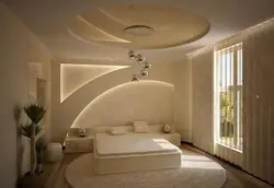 Bedroom interior made of plaster