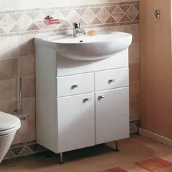 Cabinet with bathroom sink 65 cm photo