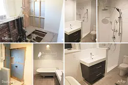 Renovation of rooms and small bathroom before and after photos