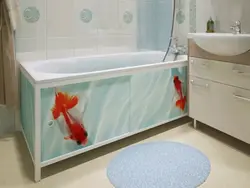 Пластикалық панельдерден жасалған ванна экраны фото