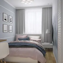 Дизайн спальни 12 кв м с двумя окнами