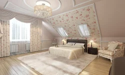 Wallpaper for a bedroom with a low ceiling photo