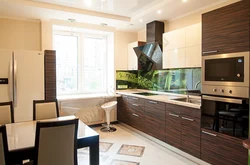 Kitchen brown living room beige photo