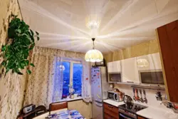 Натяжные потолки на кухне 5 м фото