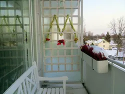 Loggia in winter photo