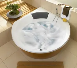 Интерьер ванной круглая ванна