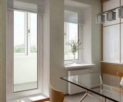In the kitchen there is only a balcony door without a window design