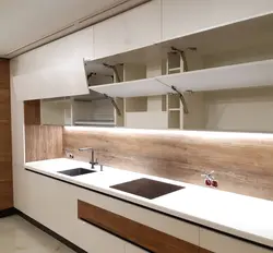 Two-level corner kitchen design