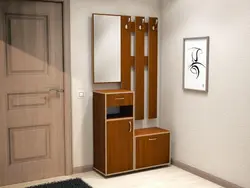 Hallway furniture in the corridor with a mirror photo